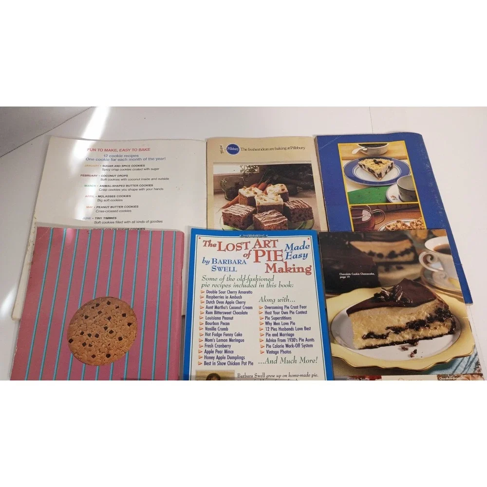 Lot‎ of 11 Dessert Cookbooks Recipe Cook Booklets Paperback, Cookies Nestle Karo